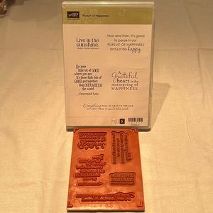 Stampin' UP stamp set “pursuit of happiness”.